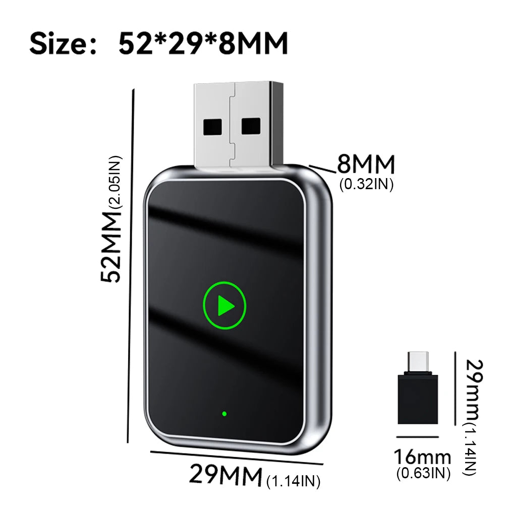 2in1 Wireless CarPlay Iphone & Android Auto Adapter