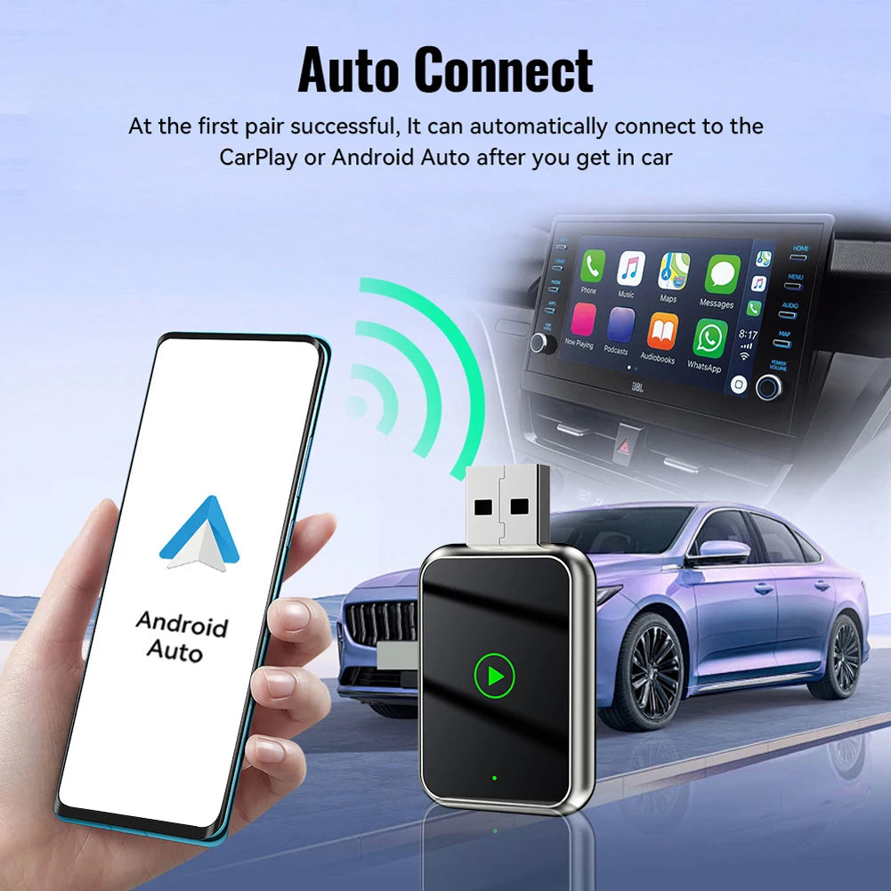 2in1 Wireless CarPlay Iphone & Android Auto Adapter